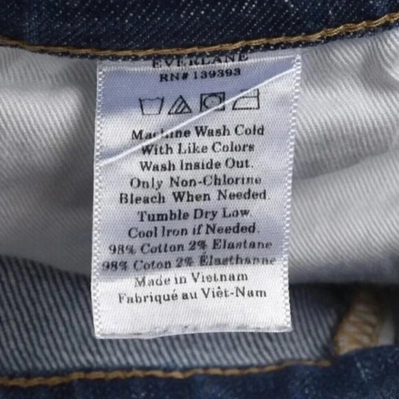 Everlane Cropped Ankle Denim Jeans Blue Medium Wash Size 26 - Picture 6 of 9